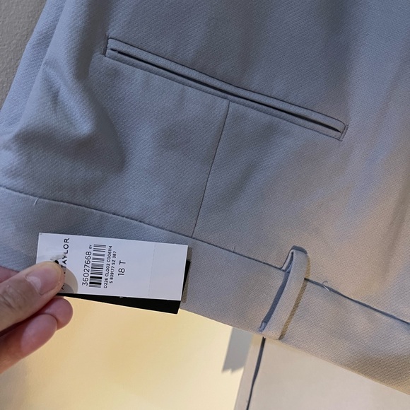 NWT. Dove gray trousers from Ann Taylor. Eva style, tall length. Machine wash - Picture 2 of 3